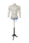 Inflatable Male Torso with Arms, MS7B Stand, Ivory